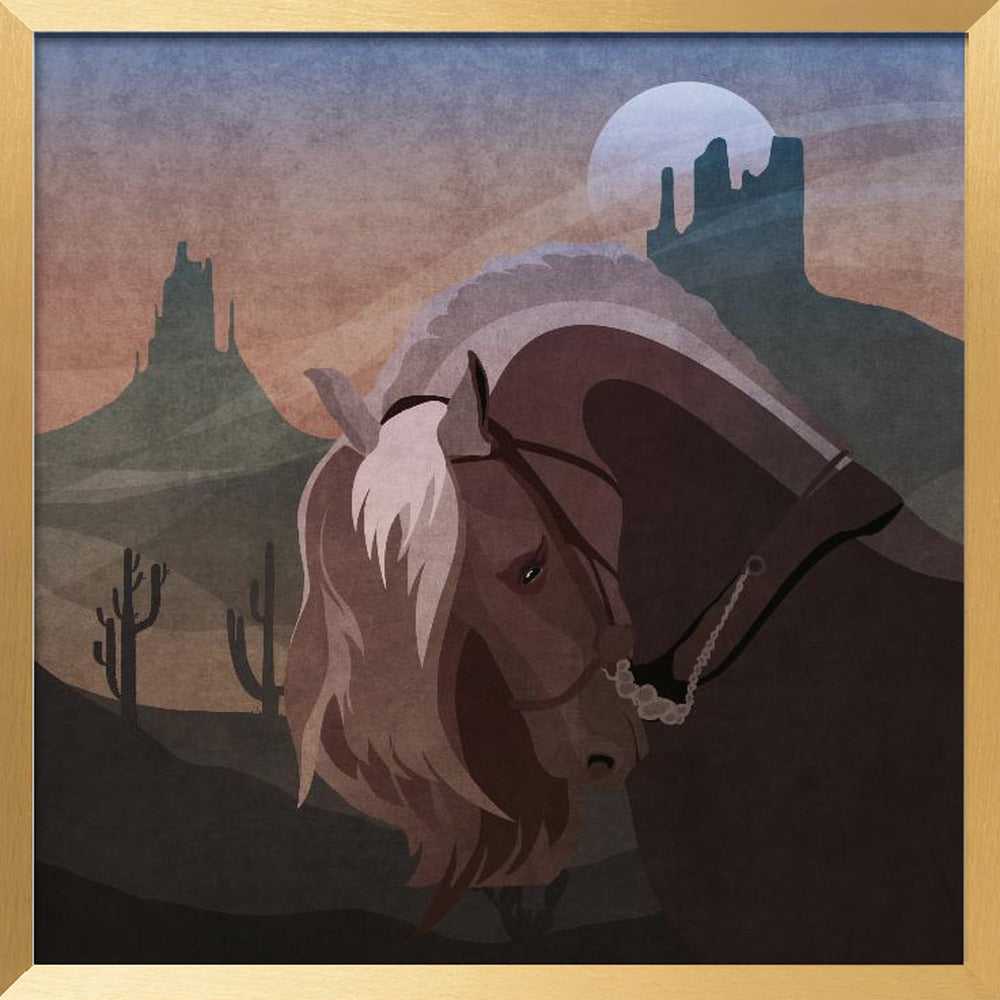 Cowboy Horse Poster